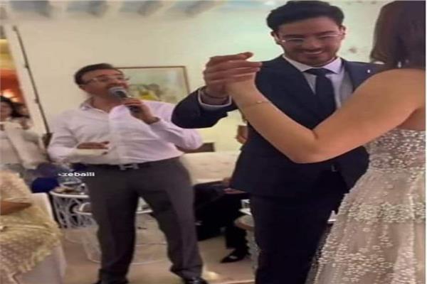 صابر الرباعي خلال حفل الخطوبة