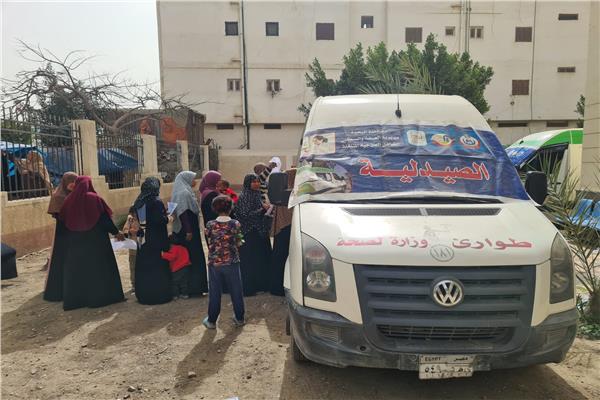 قافلة طبية مجانية بقرية أم صابر بالبحيرة 