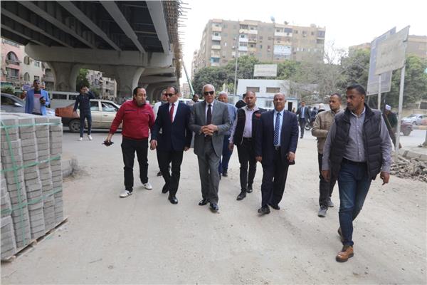 محافظ الجيزة يتفقد أعمال التطوير