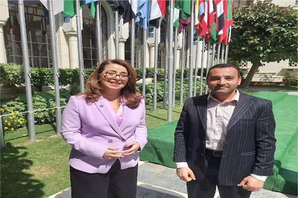 غادة والي، مع محرر بوابة أخبار اليوم
