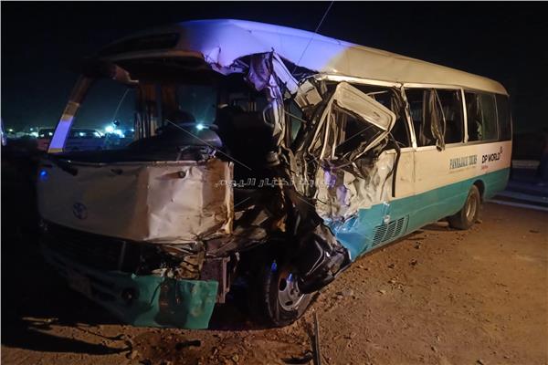 حادث أتوبيس العاملين بميناء السخنة 