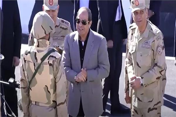 الرئيس السيسي خلال زيارته لسيناء