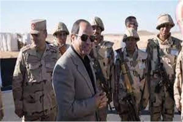  زيارة الرئيس السيسي لسيناء