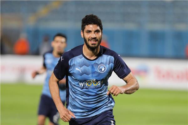 علي جبر مدافع فريق بيراميدز 
