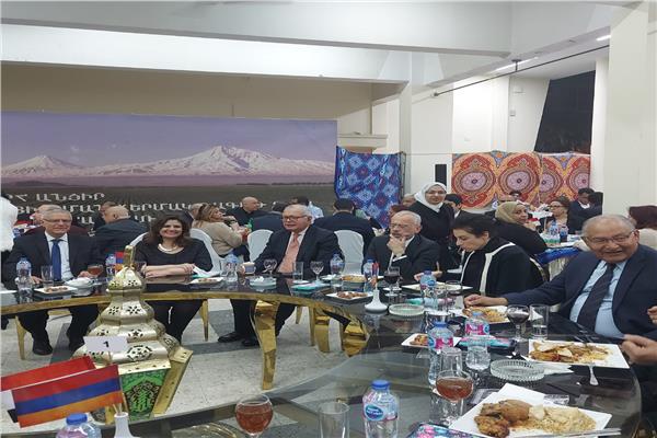 السفيرة سها الجندى وزيرة الهجرة والسفير هيراشا بولا ديان سفير أرمينيا بمصر