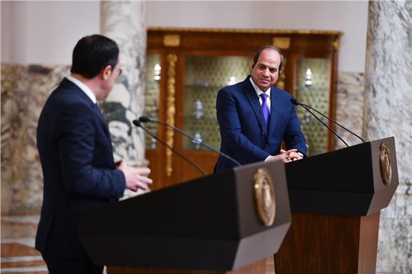 الرئيس عبد الفتاح السيسي  ورئيس جمهورية قبرص