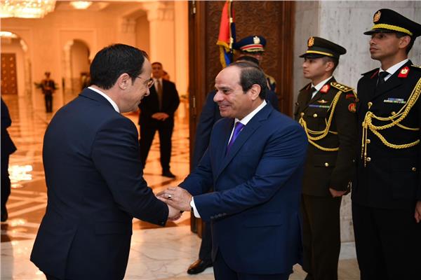 الرئيس السيسي ونظيره القبرصي