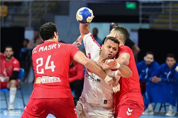 جانب من مباراة الاهلي والزمالك في كرة اليد