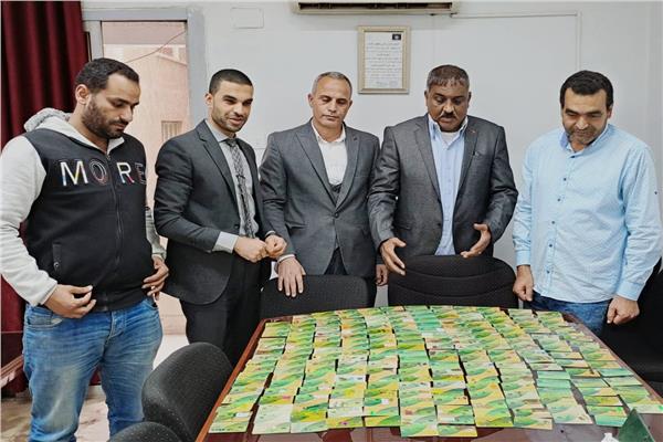 بطاقة تموينية داخل مخبز بالبحيرة 