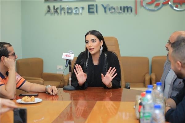 جوري بكر خلال تكريمها في بوابة أخبار اليوم