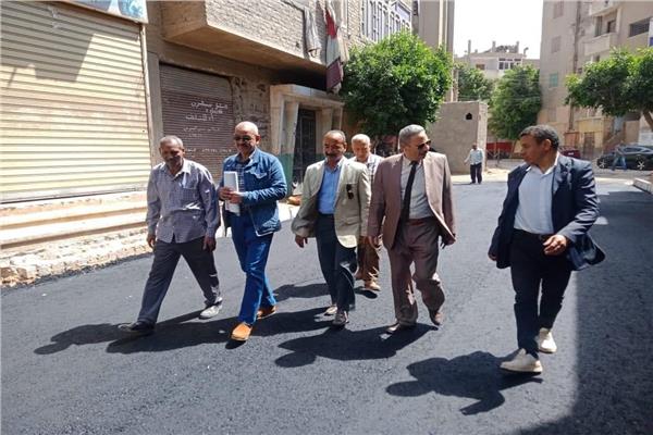 جانب من اعمال الرصف