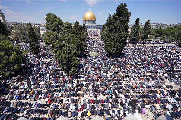 صورة من ساحات المسجد الأقصى اليوم