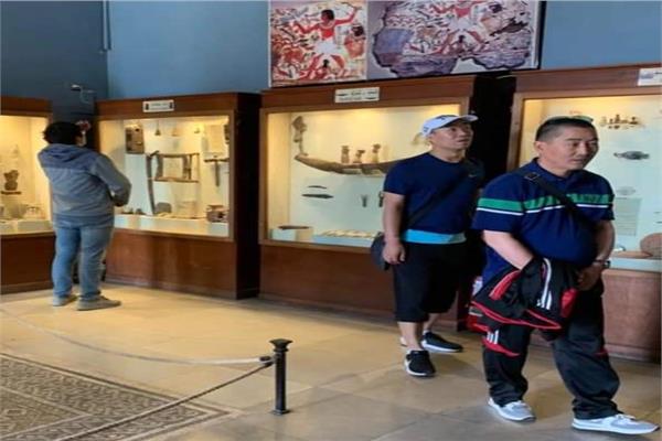 وفود أجنبية تزور متحف آثار الإسماعيلية 