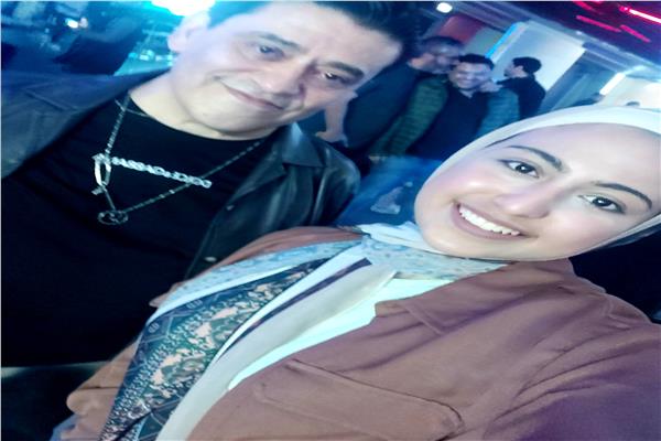 محررة بوابة أخبار اليوم والمخرج وائل عبد الله 