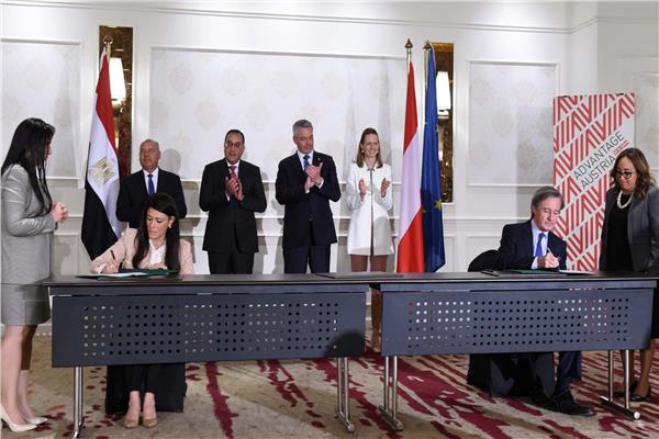 مراسم توقيع خطاباً بشأن تعزيز التعاون مع النمسا