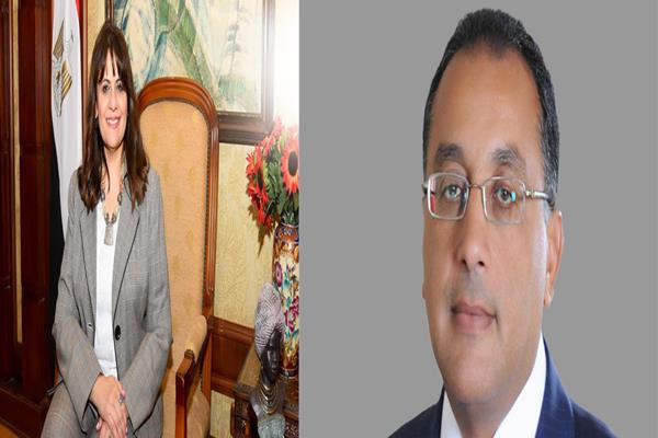   د. مصطفى مدبولى، والسفيرة سها الجندى
