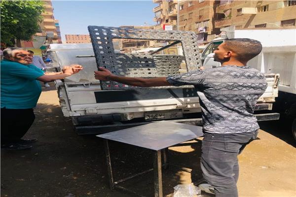 رفع التعديات والمخلفات بحى العجوزة