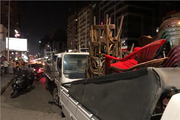 رفع 322 حالة إشغال طريق بالدق