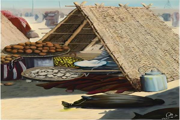 فناء يمتد وغيمة عابرة