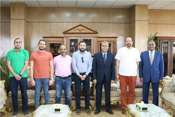 رئيس جامعة جنوب الوادي  يلتقى ممثلى ايتيدا ومعهد جوته فى ختام اختبارات اللغة الألمانية