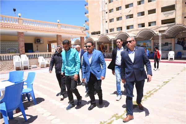 محافظ مطروح يتفقد العاب أولمبياد المحافظات الحدودية 