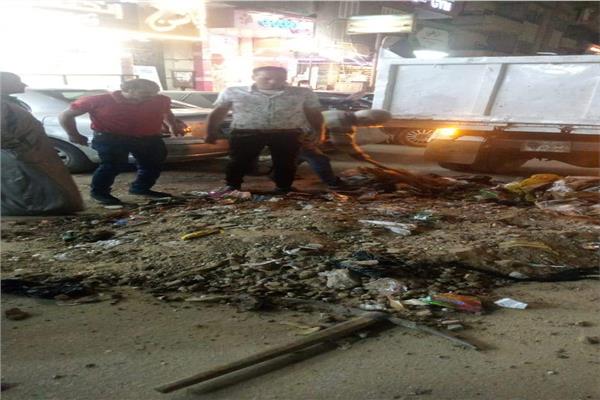 هبوط أرضي بحى شرق شبرا بالقليوبية