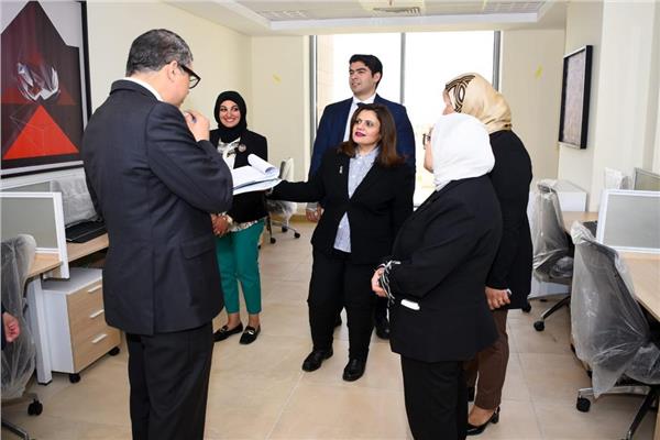السفيرة سها جندي تتفقد مقر الوزارة بالعاصمة الإدارية