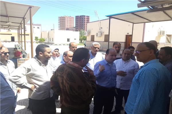  وكيل مديرية صحة البحيرة يتفقد الأعمال الإنشائية بمستشفى أبو حمص الجديدة