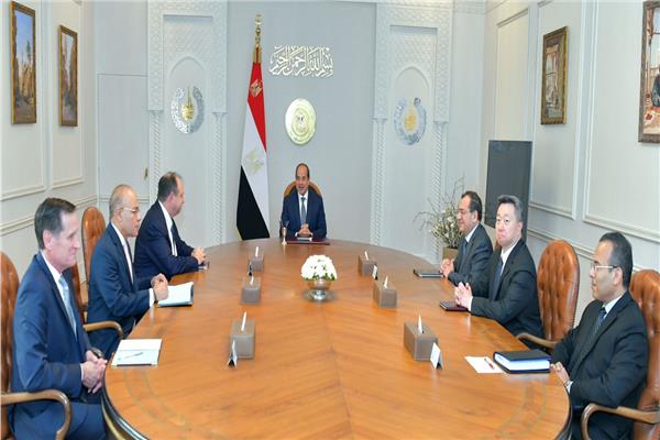  الرئيس عبد الفتاح السيسي خلال اللقاء