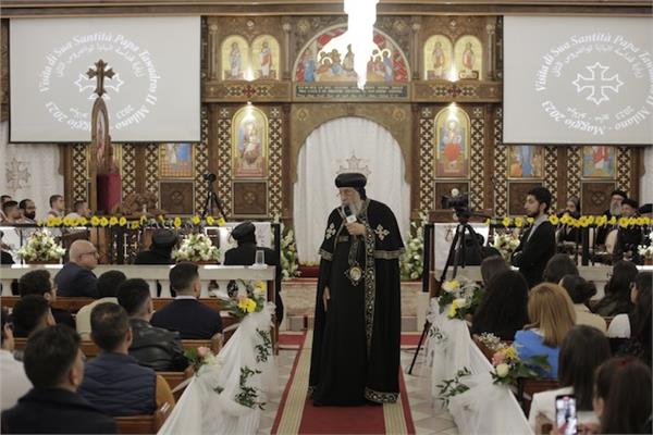 فعاليات اليوم الختامي للزيارة الرعوية للبابا تواضروس لمجمع كهنة إيبارشية ميلانو