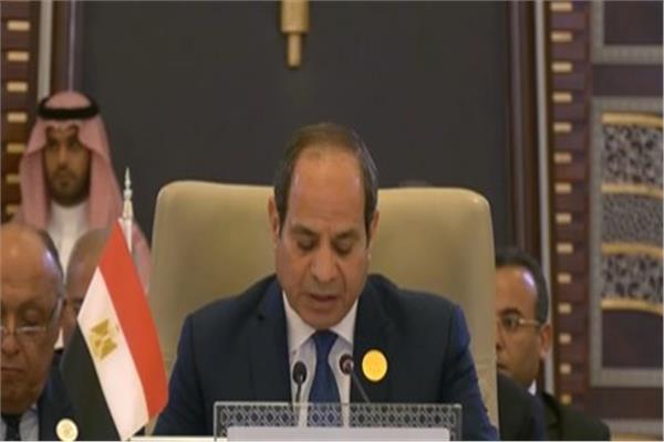 الرئيس عبدالفتاح السيسي في قمة جدة