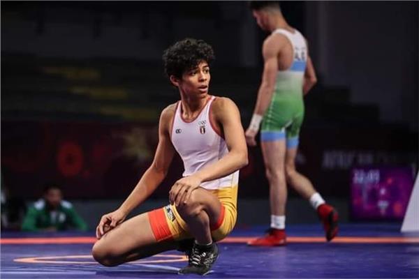 لاعب منتخب المصارعة أحمد بغدودة