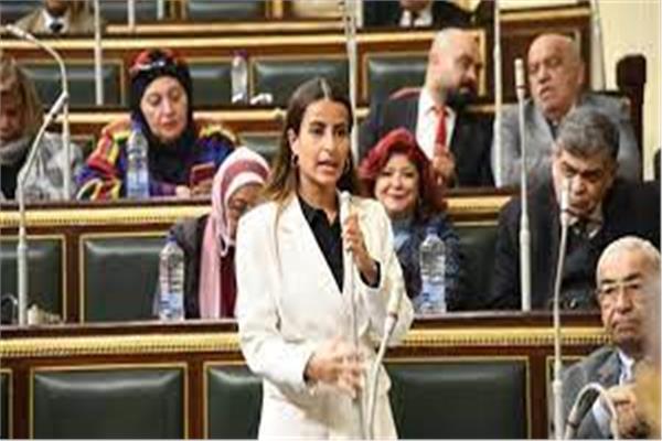 النائبة إيلاريا سمير حارص، عضو مجلس النواب عن حزب الشعب الجمهوري،