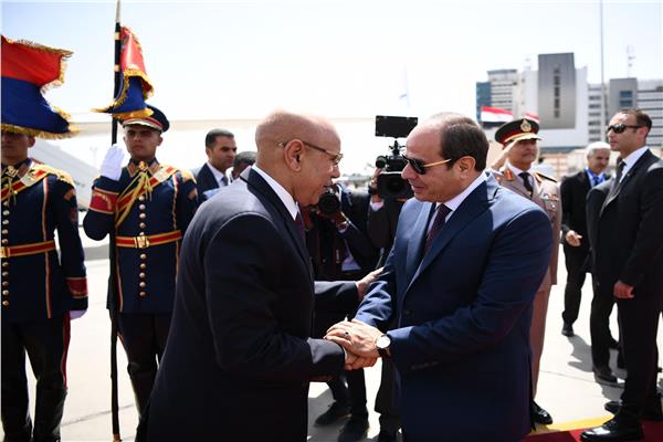 الرئيس السيسي ونظيره الموريتاني