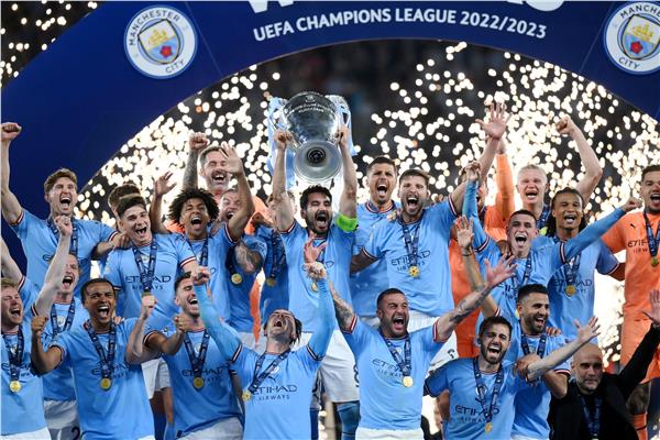 تتويج مانشستر سيتي بدوري أبطال أوروبا