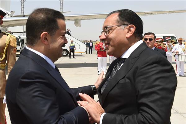 الدكتور مصطفى مدبولي ورئيس الوزراء العراقي محمد شياع السوداني