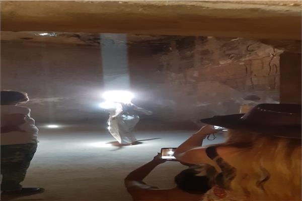 جانب من تعامدت شمس الظهيرة على معابد الكرنك