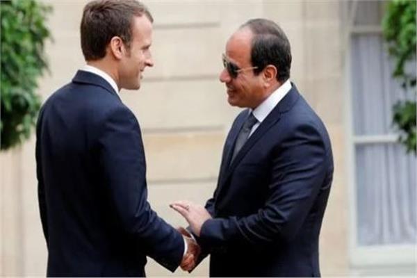 الرئيس السيسي وماكرون