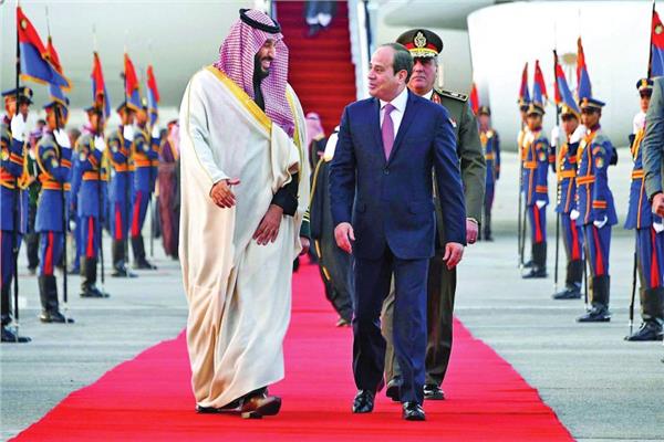 أرشيفية- الرئيس السيسي - والأمير محمد بن سلمان