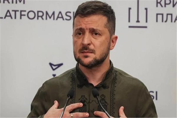  الرئيس الأوكراني فولوديمير زيلينسكي