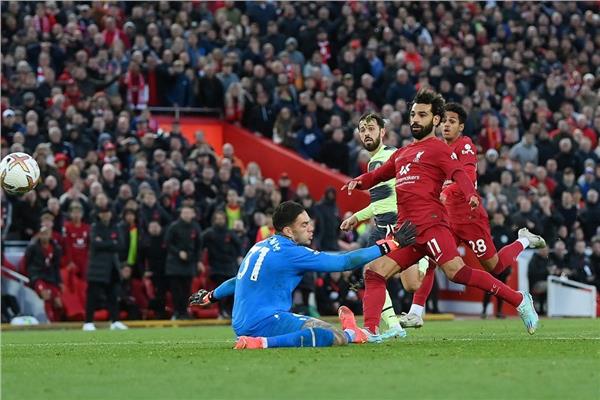 هدف محمد صلاح في شباك مانشستر سيتي