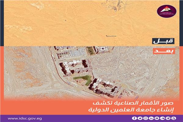 الأقمار الصناعية تكشف إنشاء جامعة العلمين الدولية  