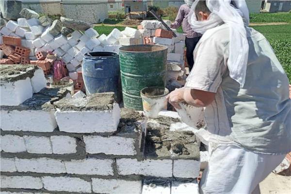 إزالة ٤٢ حالة تعد فى ٤ مراكز بالمنيا
