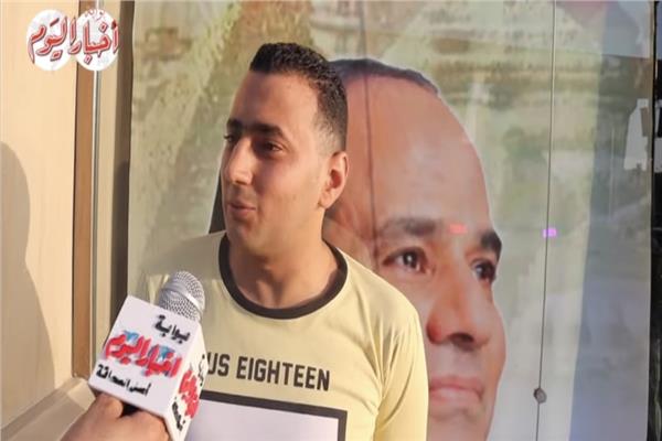 أحد المواطنين المستفيدين من المبادرة
