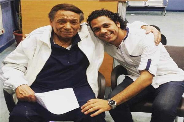 حمزة العيلي مع الزعيم عادل امام