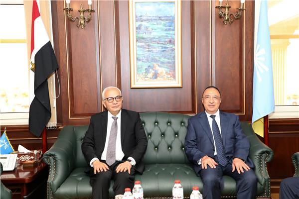  وزير التربية والتعليم خلال زيارته للإسكندرية 