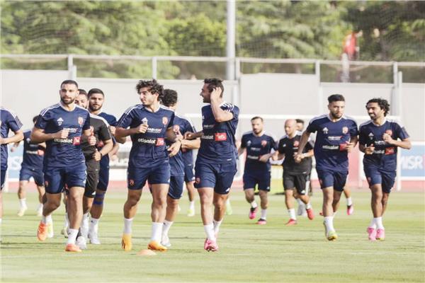 صورة من إحدى تدريبات الأهلي