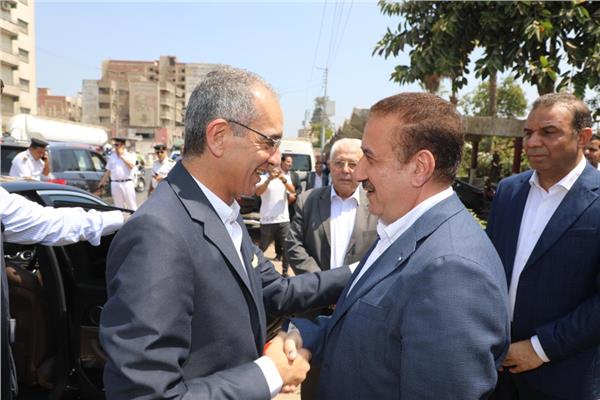 محافظ المنوفية ووزير الاتصالات وتكنولوجيا المعلومات 
