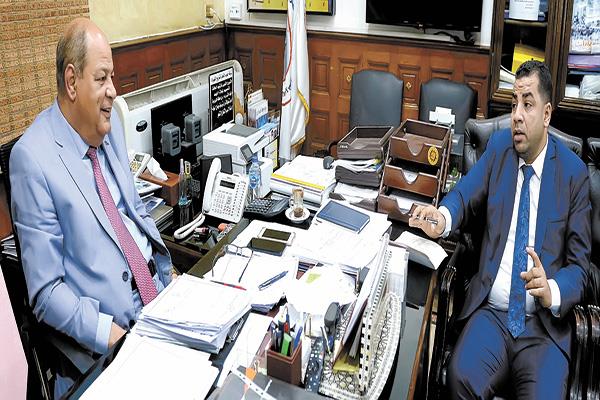 المهندس مدحت فودة خلال حواره مع «الأخبار»