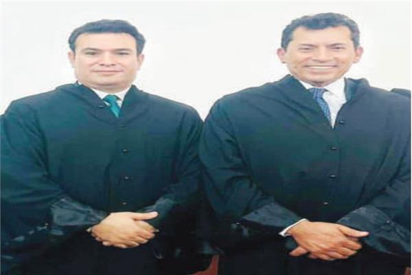الدكتور أشرف صبحي والباحث الدكتور محمد فوزي مدير عام العلاقات العامة